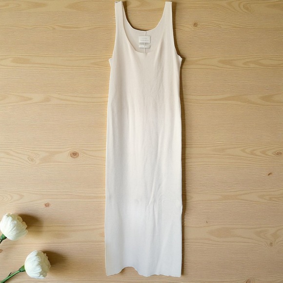 Lauren Manoogian Dresses & Skirts - Lauren Manoogian Knit Maxi Dress Size 3 Large Baby Alpaca Organic Cotton Cream